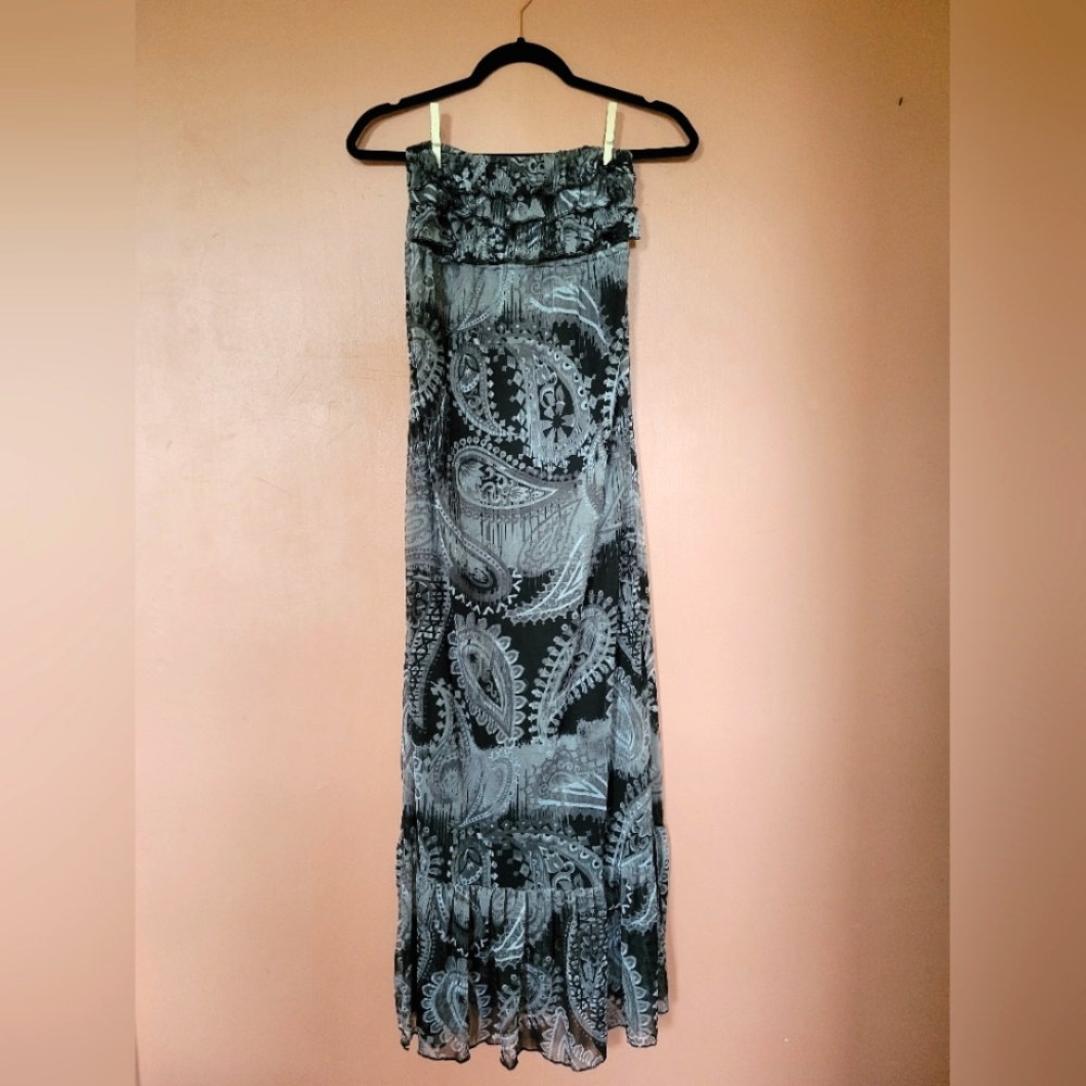 Strapless maxi dress, size Small